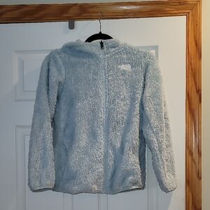 The North Face Cozy Big Girls 14/16  Kids Fleece Jacket in Light Blue Mix&Match